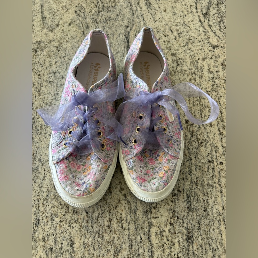 LoveShackFancy x Supurga floral sneakers